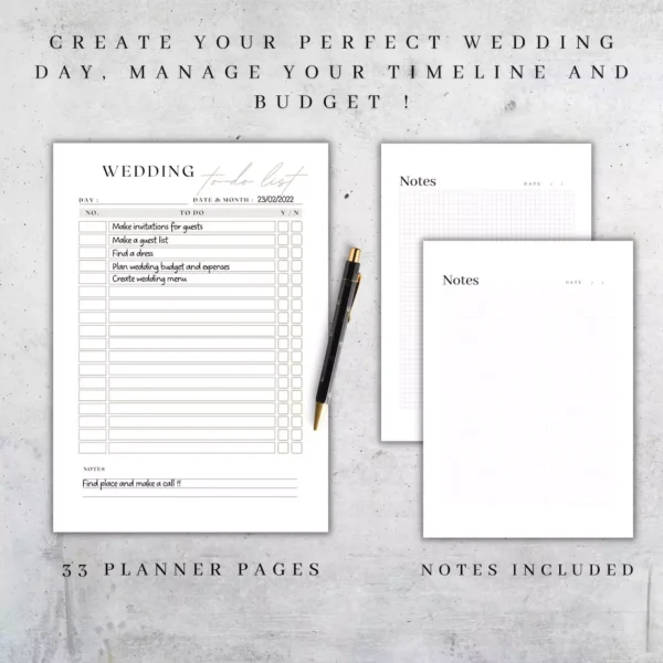 WEDDING PLANNER PRINTABLE - Image 2